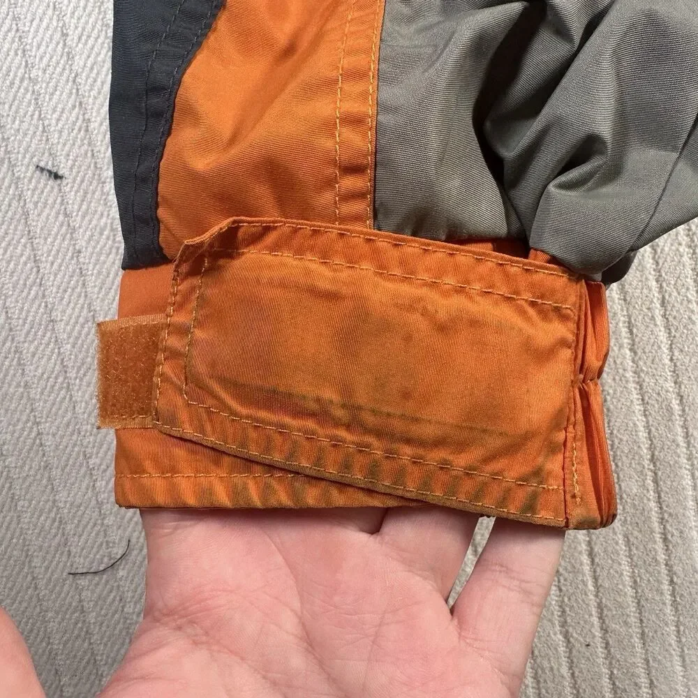 Vtg Columbia Bugaboo Core Interchange Jacket Mens Large Orange Gray Ski Shell